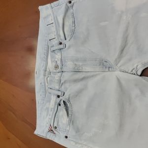 Denim and Supply bleached distressed jeans